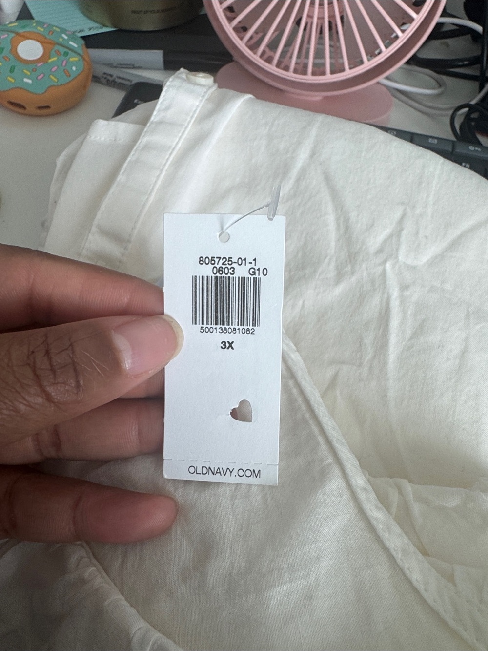 Old Navy Ruffle Button-Down Shirt 3x and 4x NWT - Picture 6 of 6